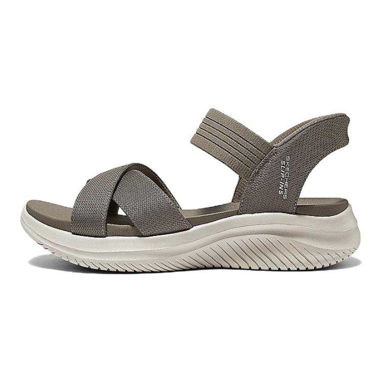Skechers CALI One Strap Sandals Women's Taupe