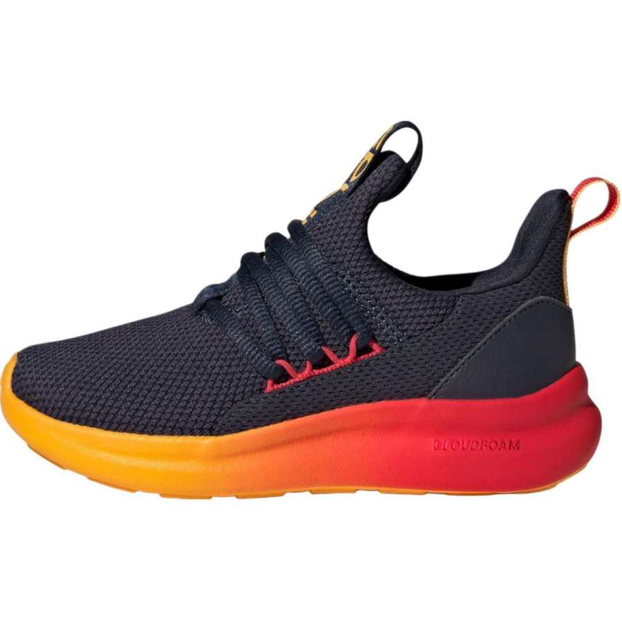 Adidas Adidas LITE RACER ADAPT 7.0 Fabric Slip Resistant And Breathable Low top Kids Lifestyle Shoes Black Yellow Kids'