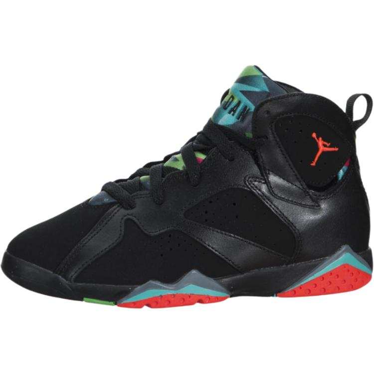 Jordan Jordan Air Jordan 7 High top Children's Basketball Shoes Black Children Aged 3 7 Years Old