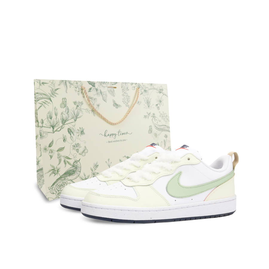 Nike Nike Court Borough Slip Resistant Cushioning Slip Resistant Cushioning Low top Kids' Skateboarding Shoes Light Green