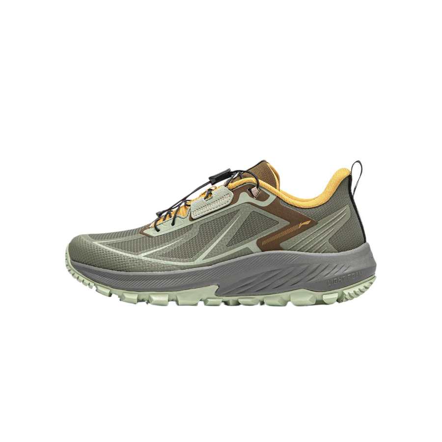 Li-Ning YOUNG Li Ning YOUNG Lightweight Cushioning Low top Kids Lifestyle Shoes Snail Smoky Green/Beech Wood Ochre Kids'