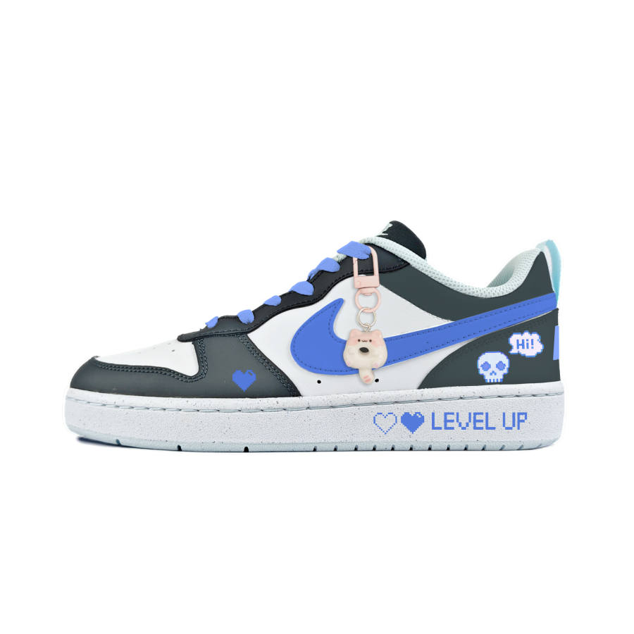 Nike Nike Court Borough Low Recraft Bg Slip Resistant Abrasion Resistant Low top Kids' Skateboarding Shoes Black Kids'