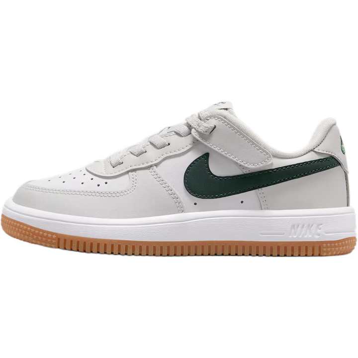 Nike Nike Force 1 Low EasyOn Low top Kids' Skateboarding Shoes Gray Green Children Aged 3 7 Years Old