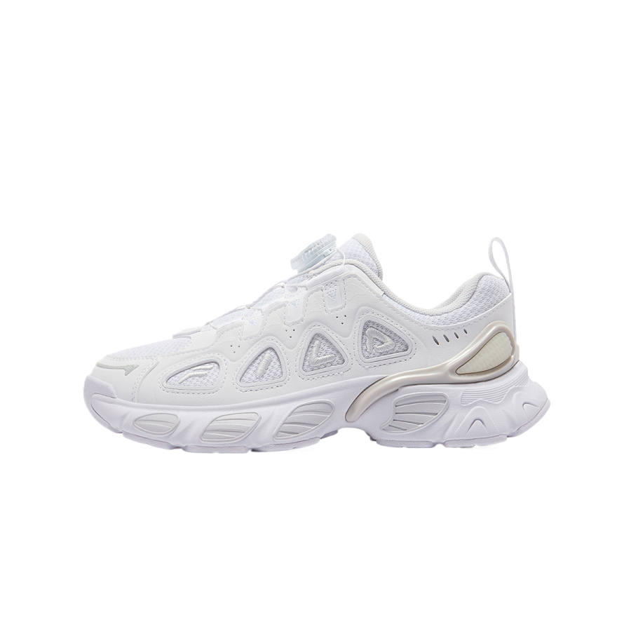 FILA Synthetic Leather, Textile Slip Resistant Kids' Running Shoes White Teenagers