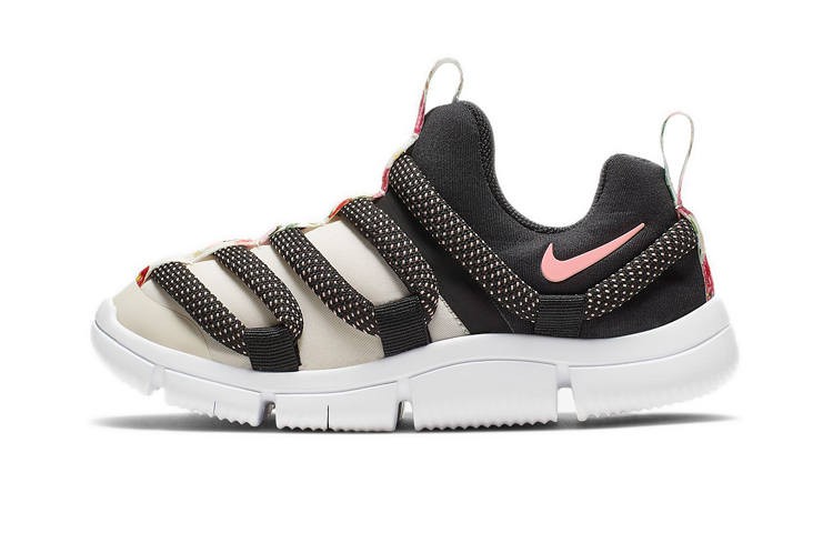 Nike Nike Novice VF Abrasion Resistant Low top Sports Casual Shoes Black Pink Multicolor Children Aged 3 7 Years Old