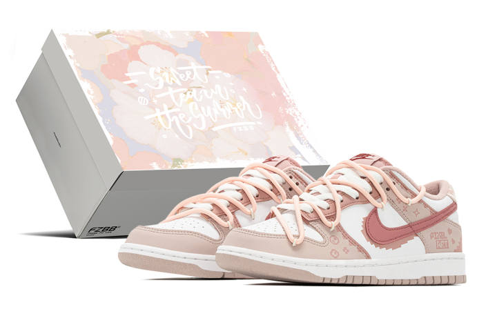 Nike Nike Dunk Bai Lian Low top Kids' Skateboarding Shoes Pink
