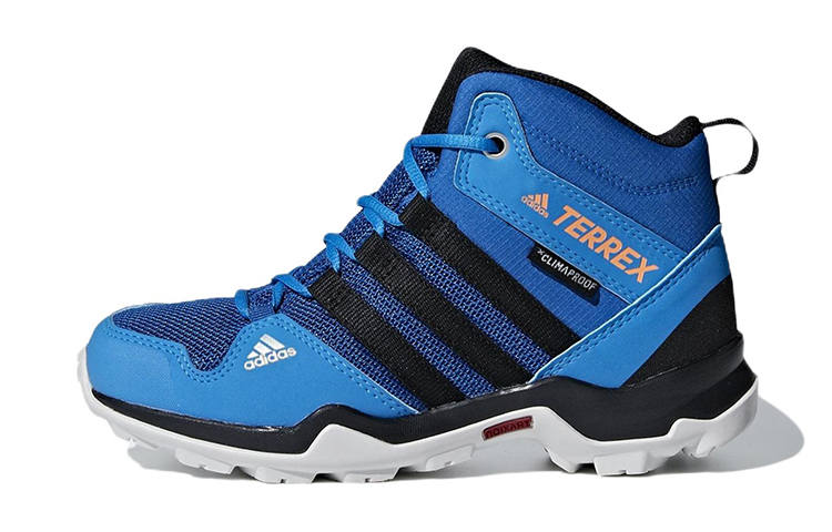 Adidas Adidas Terrex Ax2r Mİd Cp K Slip Resistant Abrasion Resistant High top Kids' Outdoor Shoes Blue Kids'
