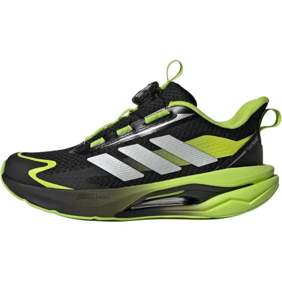 Adidas Adidas LIGHTDART HABU J Slip Resistant, Abrasion Resistant, Rebound, Breathable Low top Running Shoes Black Green Kids'