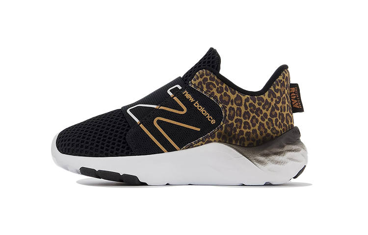 New Balance New Balance Cushioning Abrasion Resistant Breathable Low top Toddler Shoes Black Leopard Print Infant And Toddler