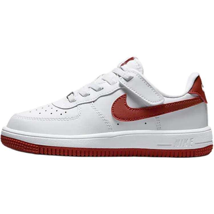 Nike Nike Air Force 1 Abrasion Resistant Abrasion Resistant Low top Kids' Skateboarding Shoes White Red