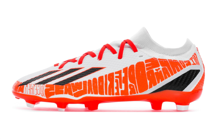 Adidas Adidas Messi.3 FG Slip Resistant, Abrasion Resistant, Lightweight Low top Kids' Soccer Shoes White Red Teenagers