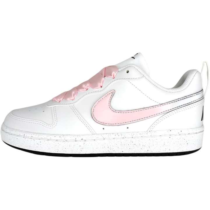Nike Nike Court Borough Pink Mist White Synthetic Leather Cushioning Breathable Cushioning Breathable Low top
