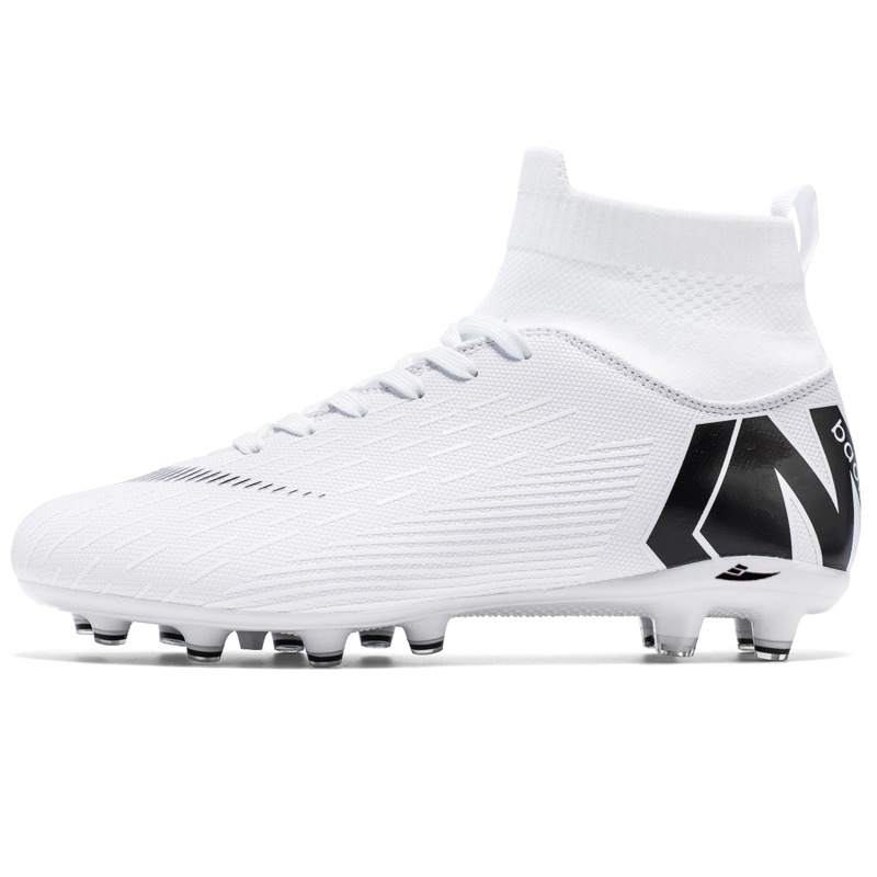 KUDING FG Firm Ground Natural Grass Slip Resistant Coverage Soccer Shoes Unisex