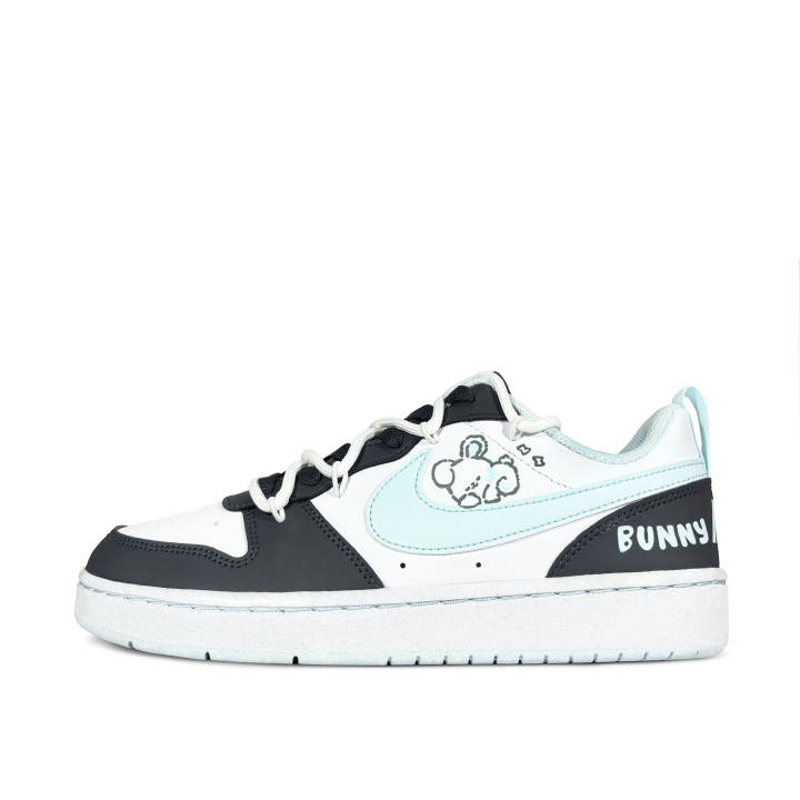 Nike Nike Court Borough Sleepy Rabbit Low top Kids' Skateboarding Shoes Black Cyan