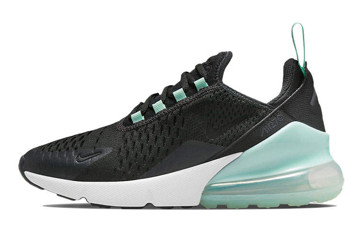 Nike Nike Air Max 270 Cushioning Abrasion Resistant Cushioning, Wear Resistant Low top Casual Shoes Black Green Unisex