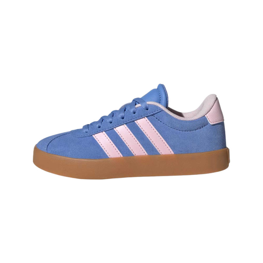 Adidas Adidas VL COURT 3.0 Abrasion Resistant Low top Kids' Training Shoes Cold Blue/Transparent Pink Kids'
