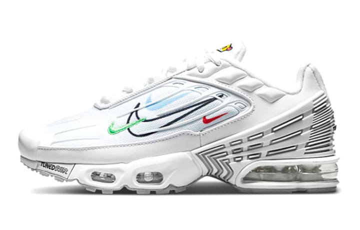Nike Nike Air Max Plus 3 White Multi Swoosh GS