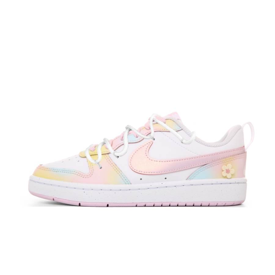 Nike Nike Court Borough Low top Kids' Skateboarding Shoes White Pink Teenagers