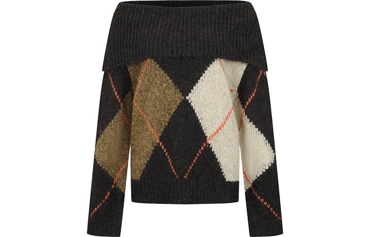 URBAN REVIVO Knitwear Women's Multicolor Boat Neck Moderate