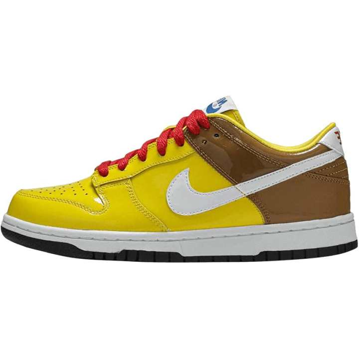 Nike Nike Dunk Low top Kids' Skateboarding Shoes Yellow Brown Children Aged 3 7 Years Old
