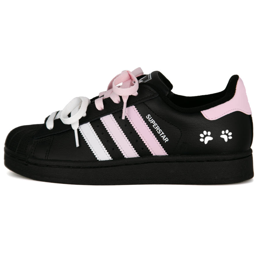 Adidas Originals Superstar 2 Cherry Blossom Snow Leather Abrasion Resistant Abrasion Resistant Low top