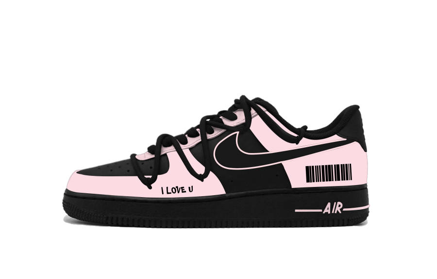 Nike Nike Air Force 1 Sweetheart Love Synthetic Leather, Leather Slip Resistant Cushioning Low top Kids' Skateboarding Shoes