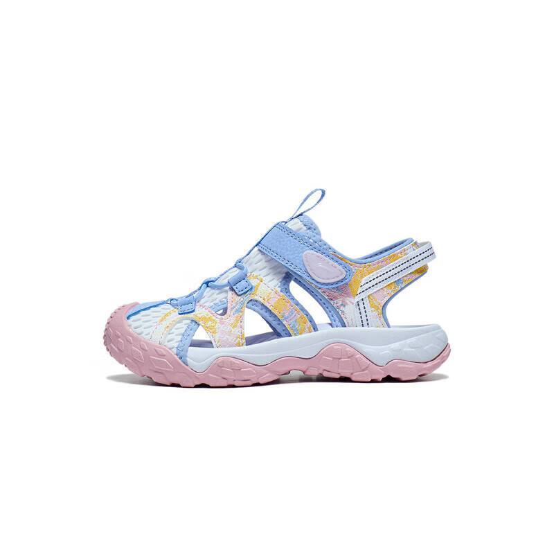 Li-Ning YOUNG Li Ning YOUNG Trekking 1.5m Rebound Lightweight Cushioning Slip Resistant Children's Sandals New Aurora Blue Kids'