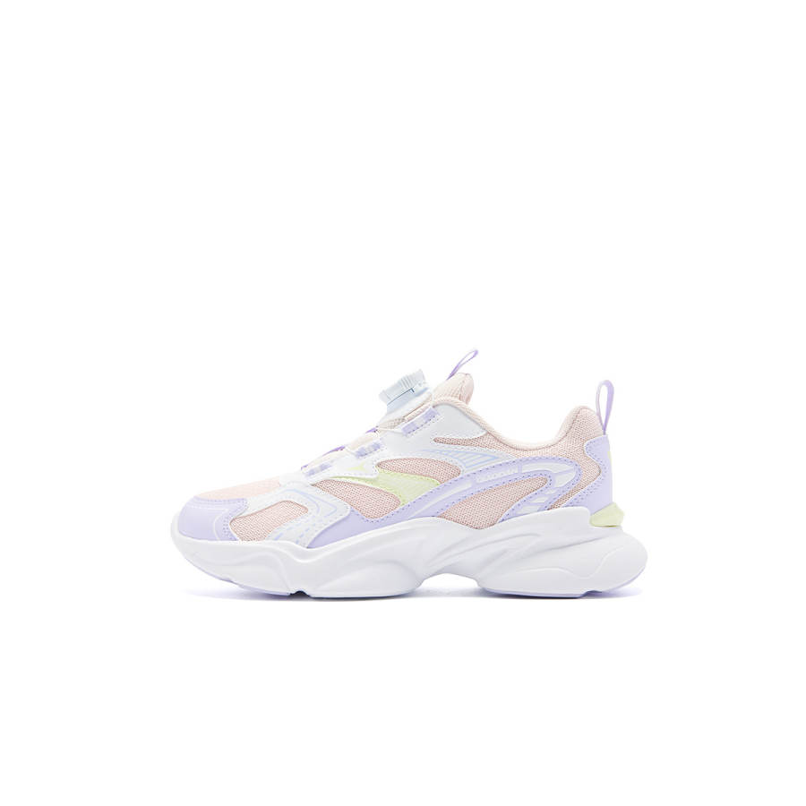 QIAODAN Textile, Synthetic Leather Low top Running Shoes Cloud Pink / Cotton Purple Teenagers