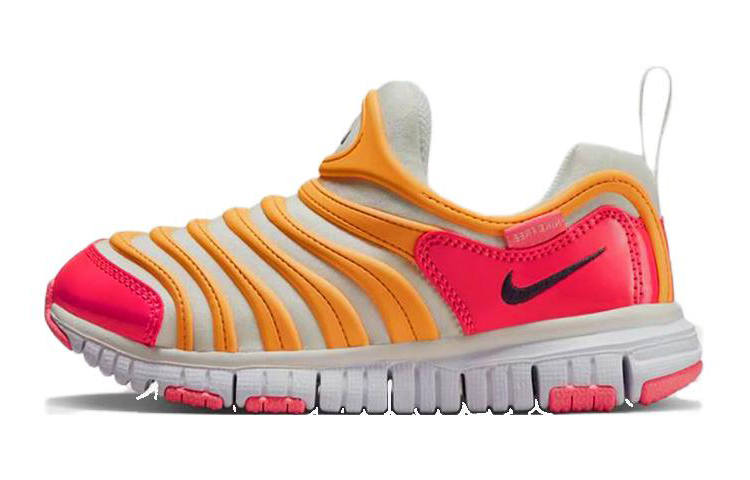 Nike Nike Dynamo Free Cushioning Abrasion Resistant Cushioning, Wear Resistant Low top Kids Lifestyle Shoes Red Yellow Kids'