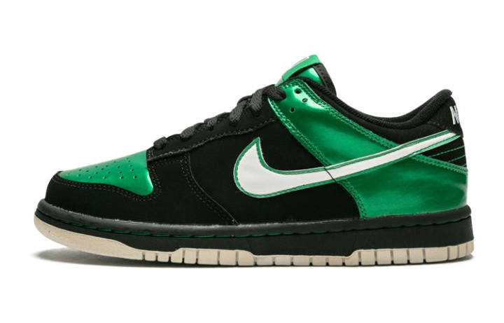 Nike Nike Dunk Slip Resistant Cushioning Abrasion Resistant Low top Skateboard Shoes Black Green Unisex