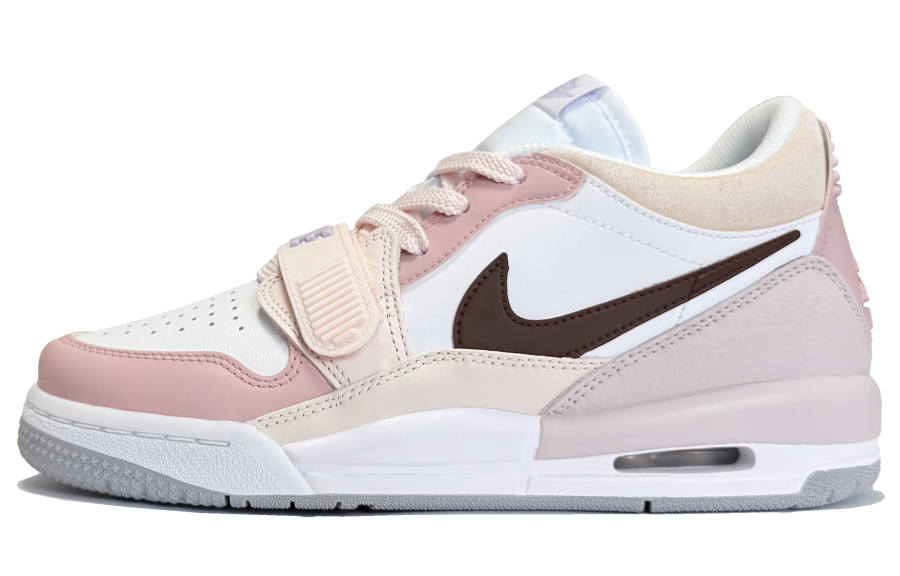 Jordan Jordan Legacy 312 Slip Resistant Slip Resistant Low top Children's Basketball Shoes Pink Teenagers