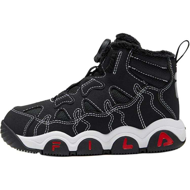 FILA KIDS Abrasion Resistant High top Kids' Boots Black Children Aged 3 7 Years Old