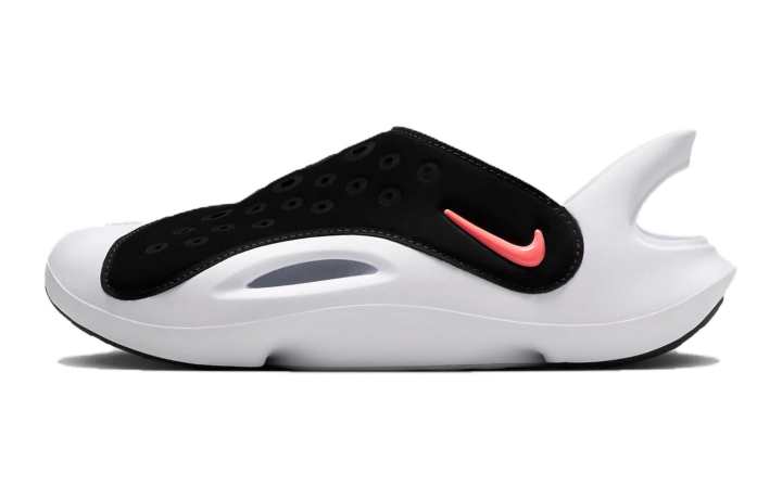 Nike Nike Aqua Swoosh Sandal GS 'Black Hyper Orange'
