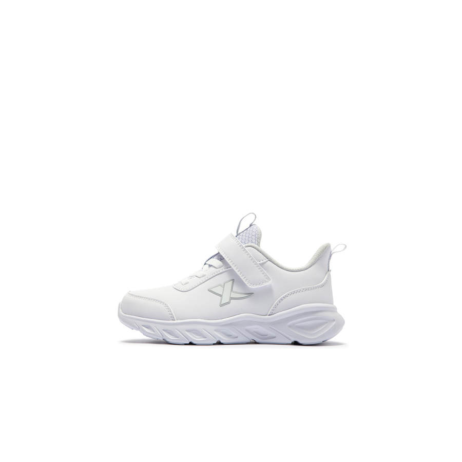 XTEP Synthetic Leather Slip Resistant Slip Resistant Low top Kids' Running Shoes White Children Aged 3 7 Years Old