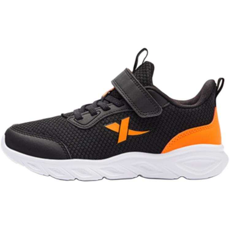 XTEP Cushioning, Wear Resistant Low top Kids' Running Shoes Black Orange Kids'