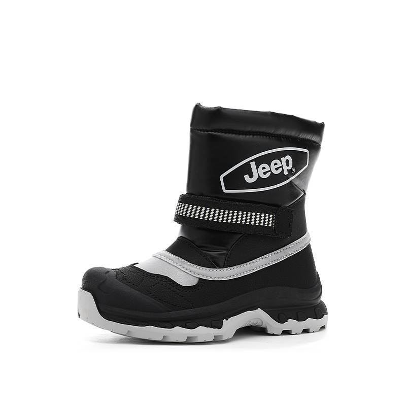 Jeep Slip Resistant Anti Kick Abrasion Resistant Waterproof Thermal High top Snow Boots Kids'
