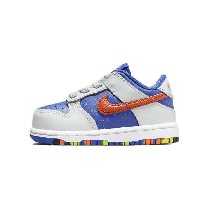 Nike Nike Dunk Slip Resistant Cushioning Support Low top Toddler Shoes White Blue Infant And Toddler