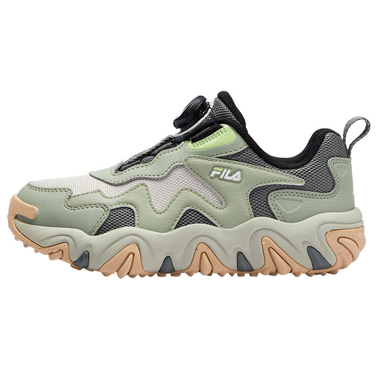 FILA KIDS Tiger Paw Shoes Low top Kids' Training Shoes Pelican Brown/Tea Green
