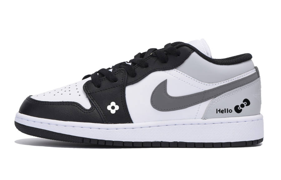 Jordan Jordan Air Jordan 1 Low Leather Low top Children's Basketball Shoes White Teenagers