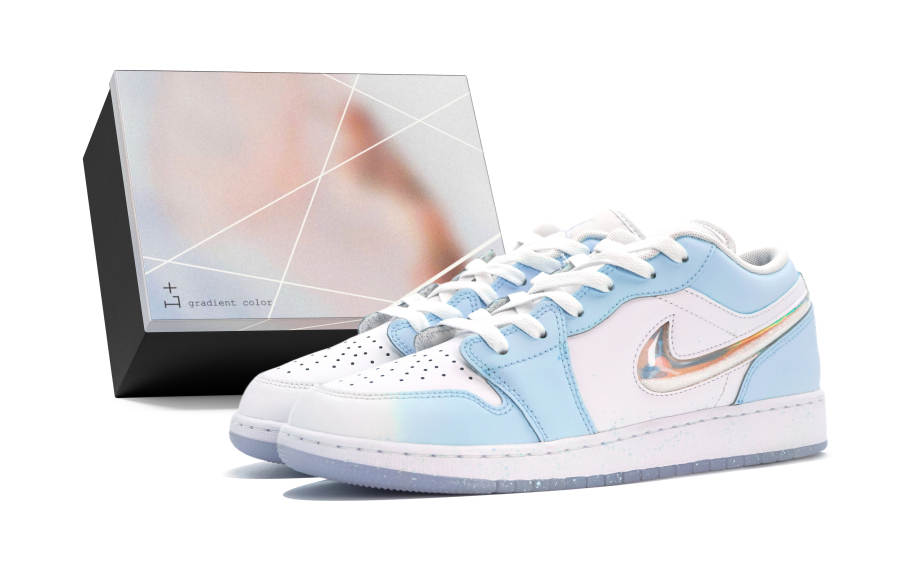 Jordan Jordan Air Jordan 1 Low top Children's Basketball Shoes White Teenagers