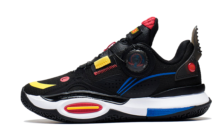 Li-Ning YOUNG Li Ning YOUNG Slip Resistant Cushioning Abrasion Resistant Low top Basketball Shoes Black Unisex