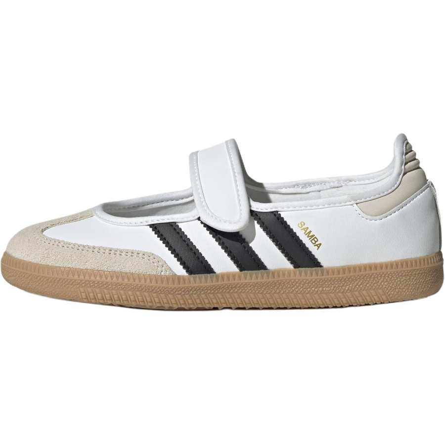 Adidas Originals Samba Jane Abrasion Resistant Abrasion Resistant Low top Kids Lifestyle Shoes White Black Teenagers