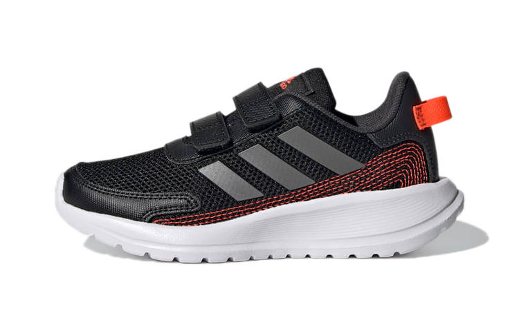 Adidas Adidas Tensor Trendy Slip Resistant Low top Kids' Running Shoes Black Orange Children Aged 3 7 Years Old