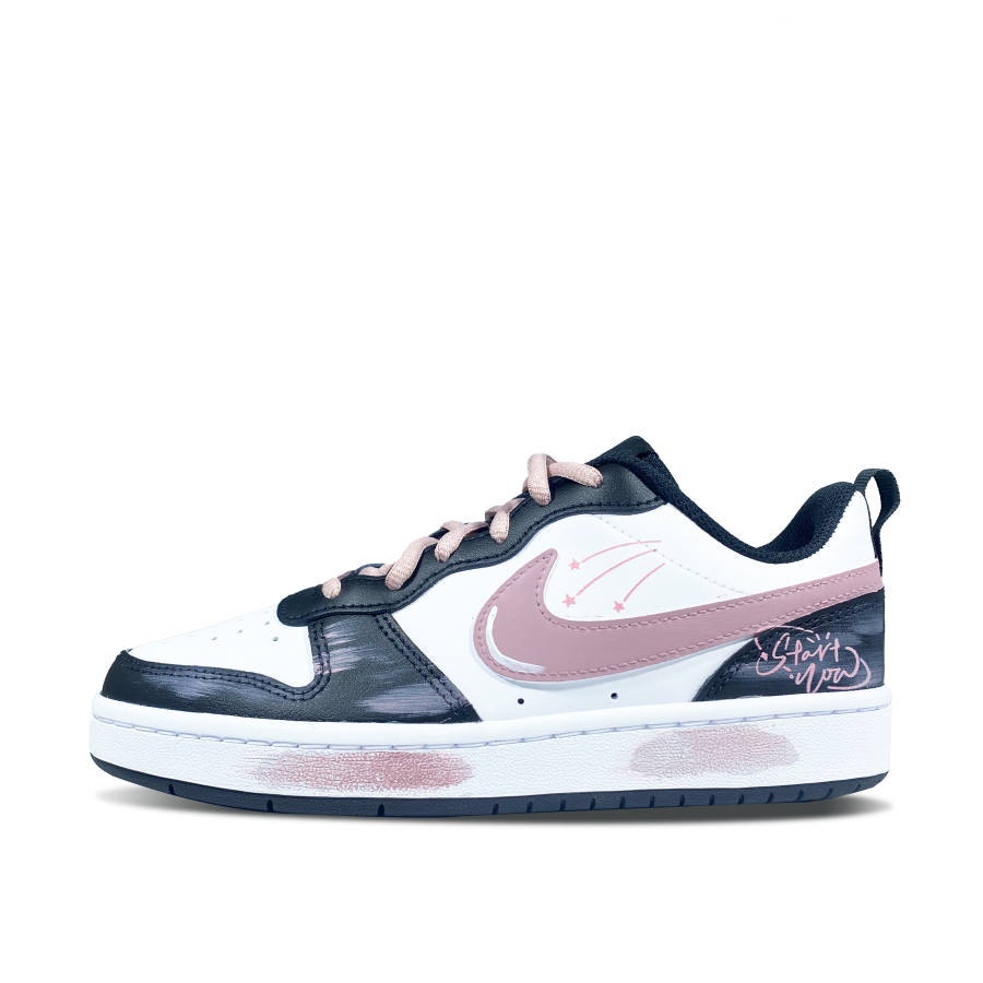 Nike Nike Court Borough Shooting Stars Low top Kids' Skateboarding Shoes Pink White