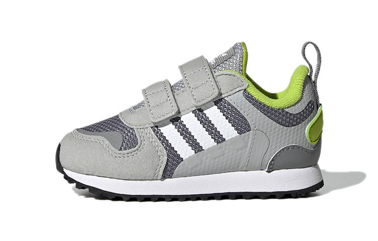 Adidas Originals ZX 700 HD CF I Suede Abrasion Resistant Low top Toddler Shoes Gray Infant And Toddler