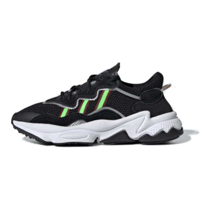 Adidas Originals Adidas Ozweego Core Black Solar Green Youth