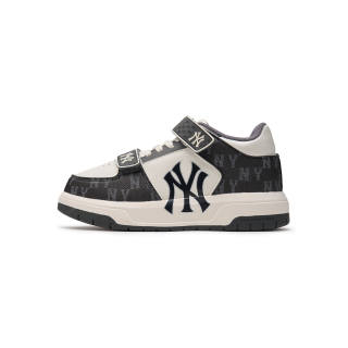 MLB KIDS Chunky Liner Mid top Kids Lifestyle Shoes Black White Kids'