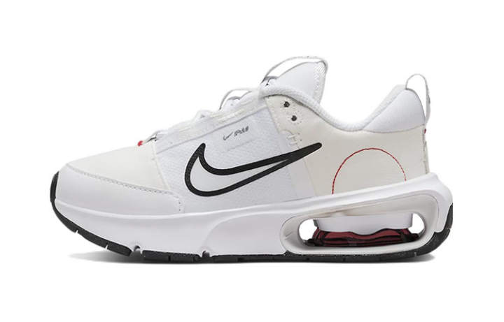 Nike Nike Air Max INTRLK Cushioning, Wear Resistant Low top Kids Lifestyle Shoes White Black Children Aged 3 7 Years Old