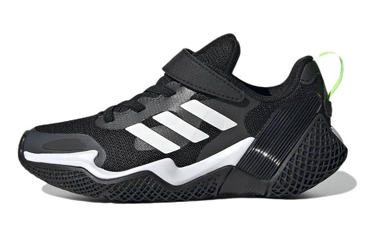 Adidas Adidas 4Uture Runner Sport K Slip Resistant, Abrasion Resistant, Breathable Low top Running Shoes Black White Kids'