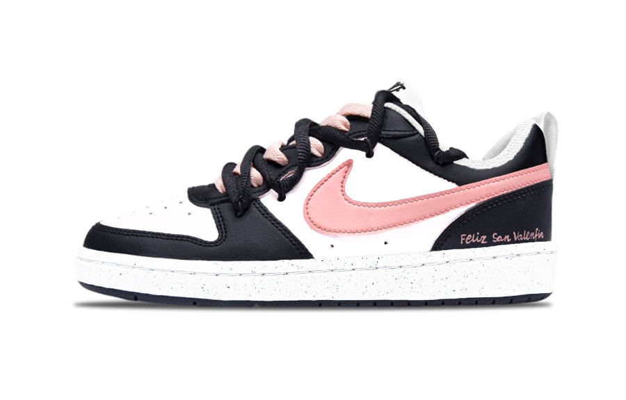 Nike Nike Court Borough Abrasion Resistant Abrasion Resistant Low top Kids' Skateboarding Shoes Dopamine Powder Teenagers